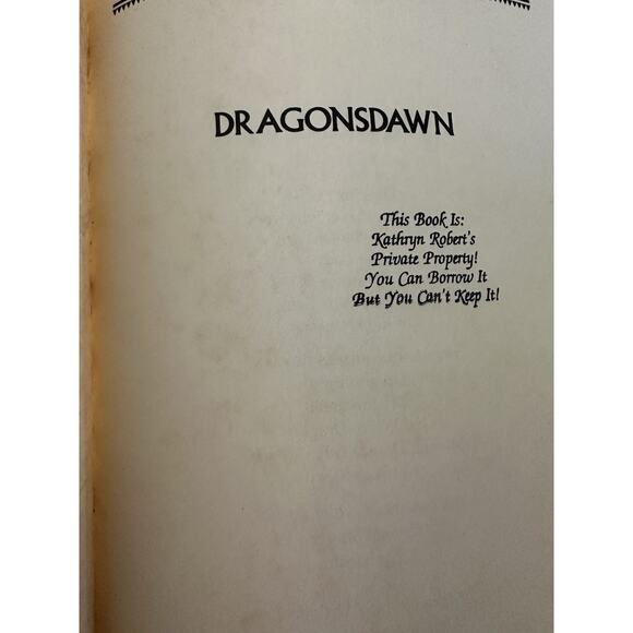 Anne McCaffrey, 2 BKS Dragonseye & Dragonsdawn HC/DJ/ First Ed/Sci-Fi VTG - Picture 8 of 15